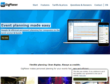 Tablet Screenshot of gigplaner.com